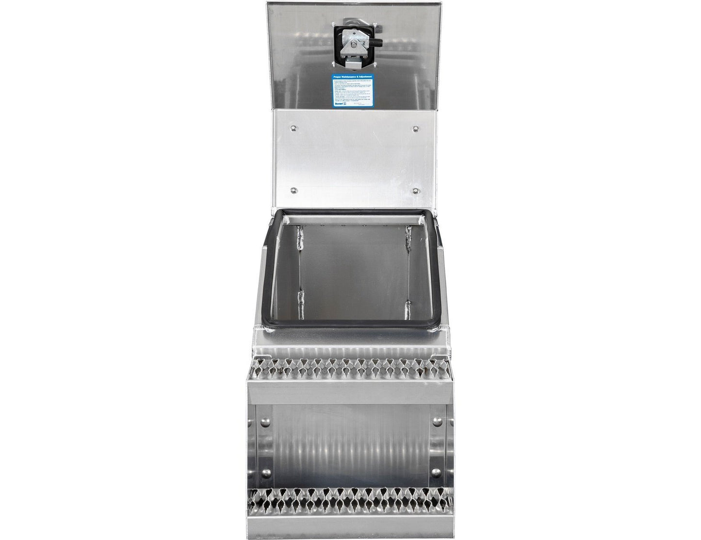 Buyers Products 28-in x 24-in x 19-in Smooth Aluminum Step Box Truck Tool Box 1705285