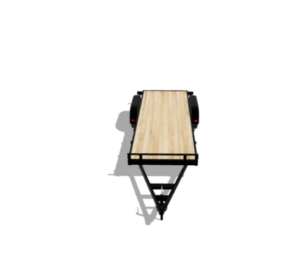Carry-On Trailer 7-ft x 16-ft Treated Lumber Utility Trailer