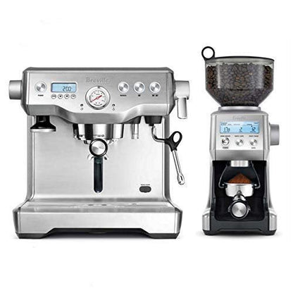 Breville Dynamic Duo Dual Boiler Espresso Machine and Smart Grinder Pro Package, Stainless Steel – BEP920BSS