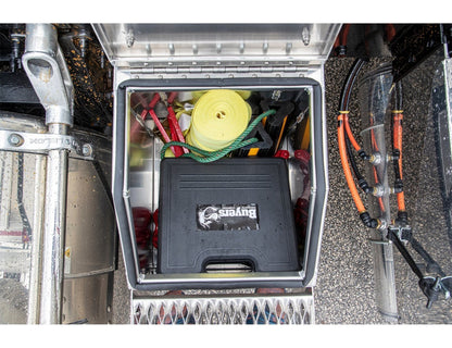 Buyers Products 28-in x 24-in x 18-in Smooth Aluminum Step Box Truck Tool Box 1705281