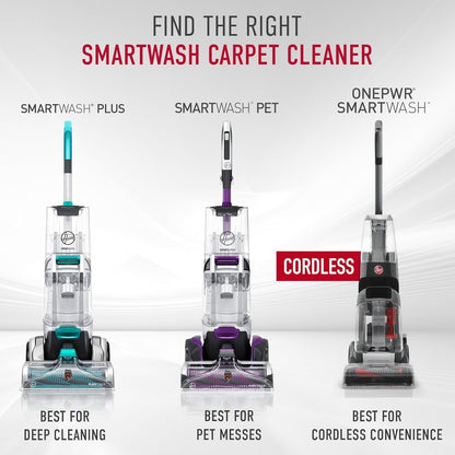 Hoover Smartwash Automatic Carpet Cleaner Machine, FH52000, Turquoise