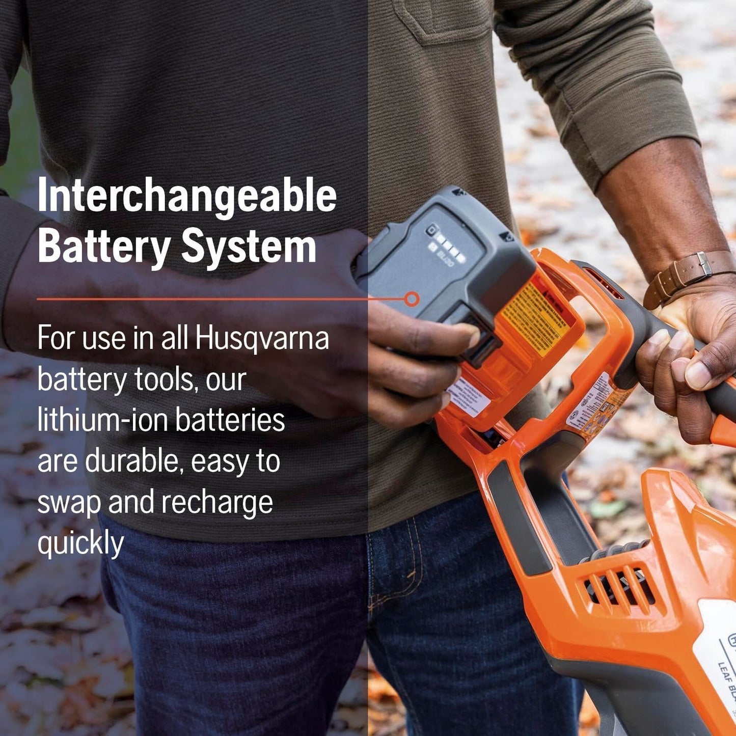 Husqvarna Leaf Blaster 350iB Cordless Leaf Blower 200 MPH, 40V Battery Included