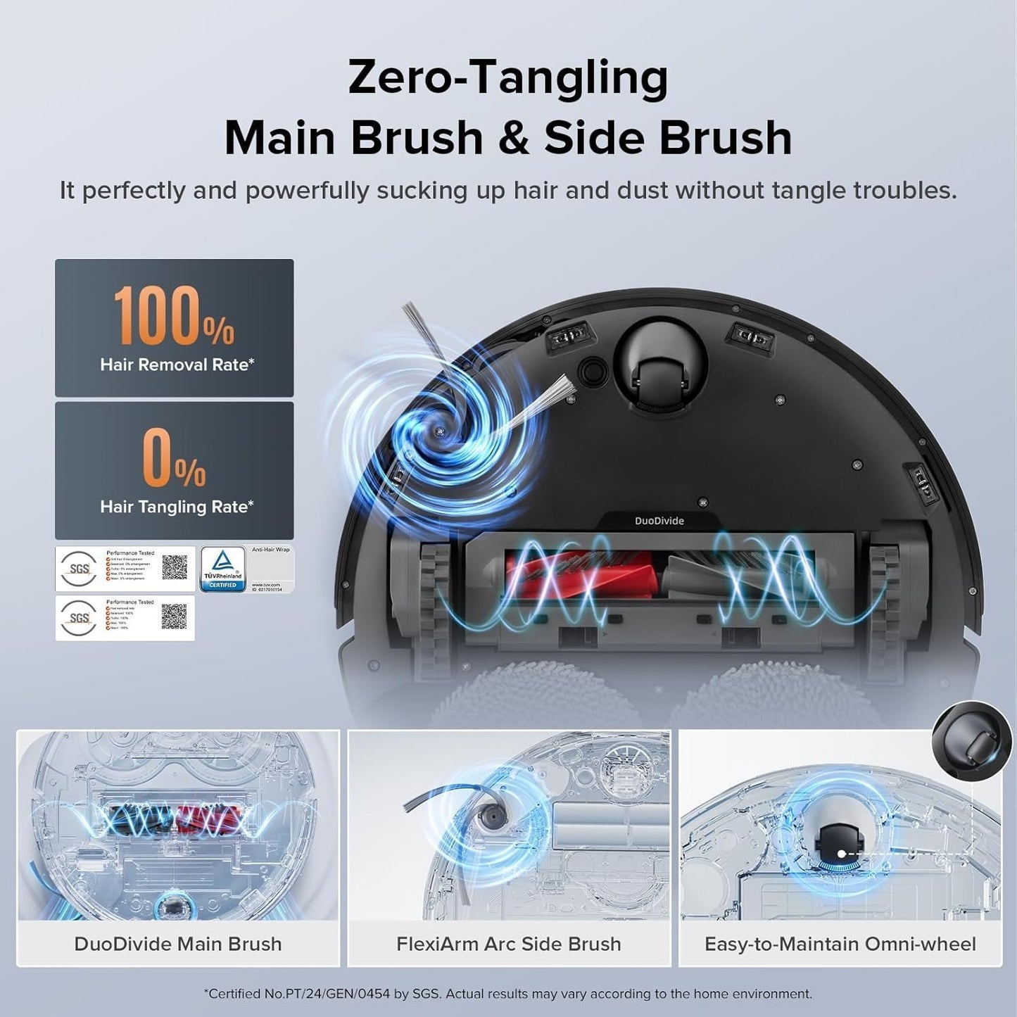 Roborock Qrevo Edge S5A Robot Vacuum & Mop, 18,500Pa, Zero-Tangle
