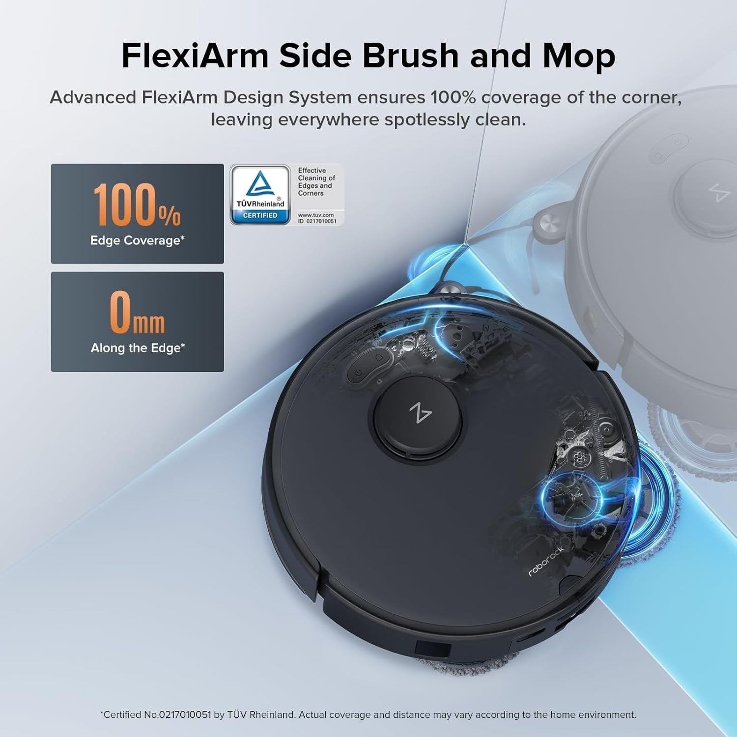 Roborock Qrevo Edge S5A Robot Vacuum & Mop, 18,500Pa, Zero-Tangle