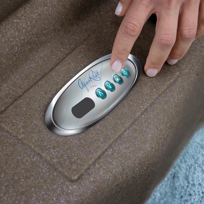 Premium AR300 2-Person 20-Jet Oval Plug & Play Hot Tub with Ozonator, Powered by Jacuzzi Pumps