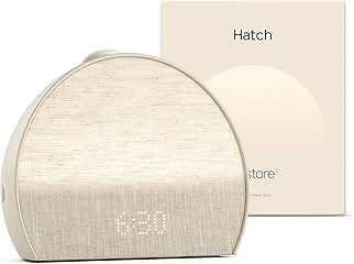 Hatch Restore 3 Sunrise Alarm Clock, Sound Machine, Smart Light (Putty) – White Noise, Screen-Free Sleep Routine