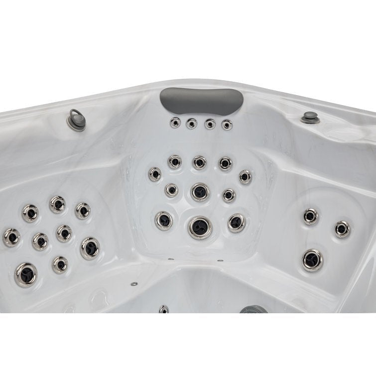 Danika 5-person 68-jet Hot Tub With Bluetooth In Gray