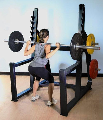 Commercial Squat Rack Kits – Muscle D Fitness – Gym Storage – Black / Silver
