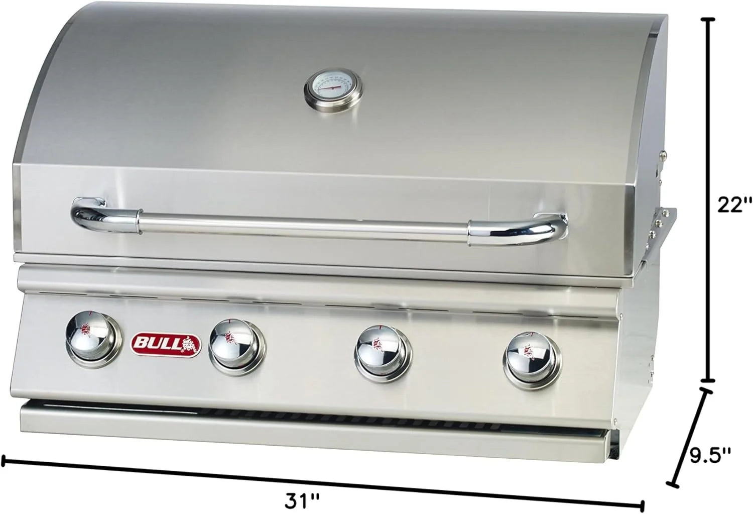 Bull Outlaw 30 inch 4 Burner Built in Natural Gas Grill