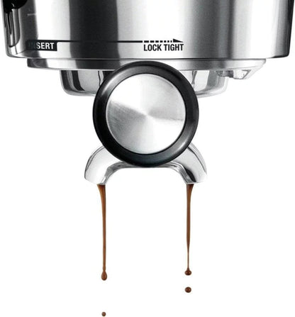 Breville – the Infuser Manual Espresso Machine with 15 bars of pressure, Milk Frother and Water filtration – Silver