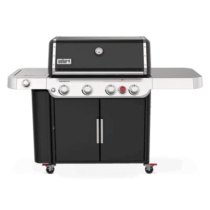 Nexgrill 4-Burner Propane GAS Grill in Black with Side Burner and Stainless Steel Main Lid