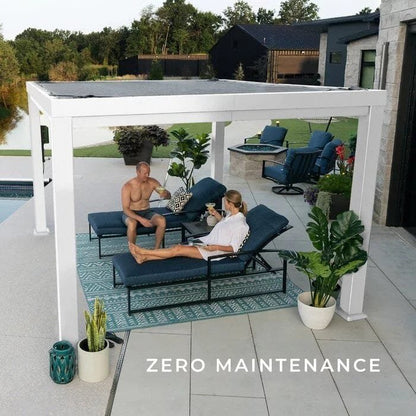 Windham 12 Ft. W x 10 Ft. D Steel Pergola with Canopy