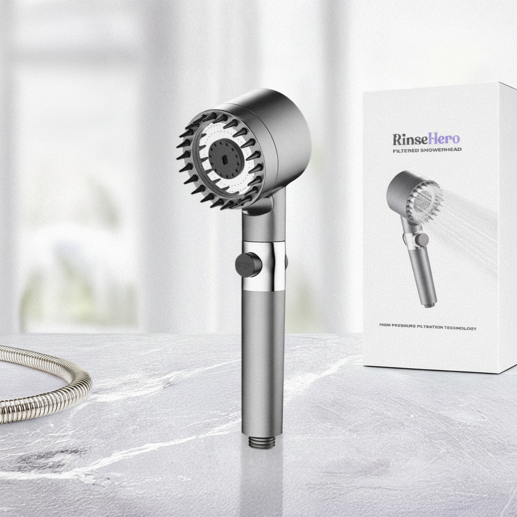 RinseHero™ - Filtered Shower Head